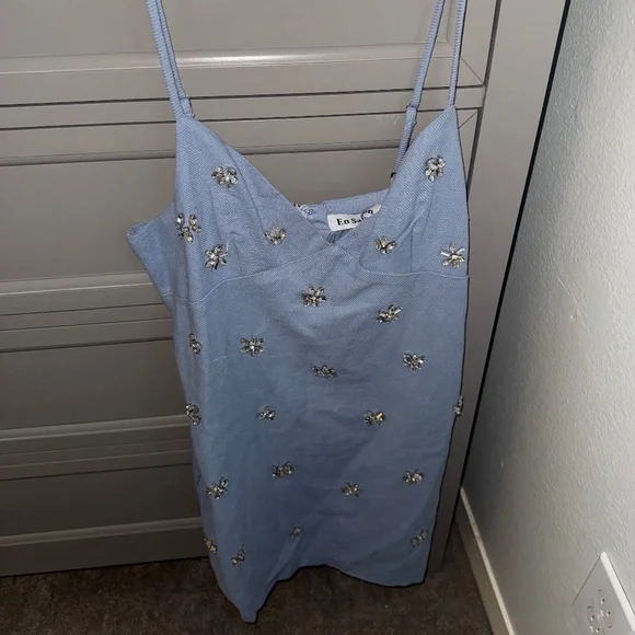 En Saison light blue dress - Picture 1 of 2
